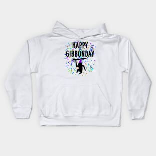 Gibbon gibbontag october 24th funny design Kids Hoodie